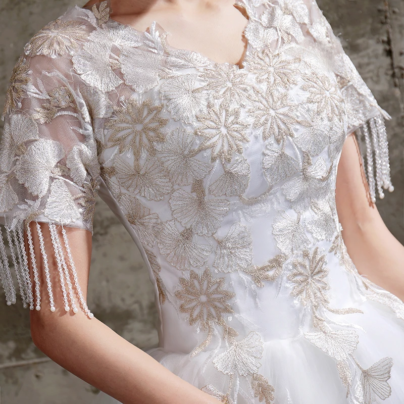 LAMYA Mori Immortal Dreamy свадебное платье настоящая фотография аппликации винтажное Vestidos