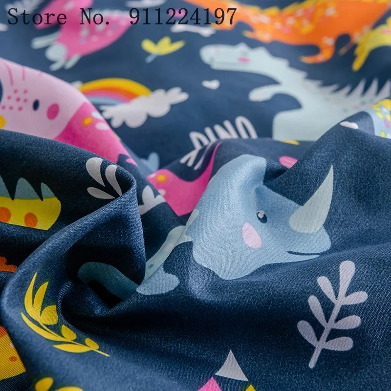 Роскошный чехол с принтом динозавры для дома 2/3 предмета удобная пододеяльник