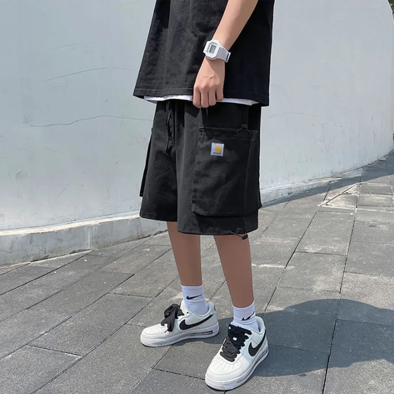 

Men's Work Shorts 2021 New Summer Ins Big Pocket Casual Shorts Japan And South Korea Trend Five-Point Pants