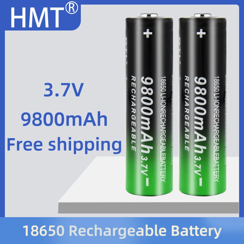 

GTF 18650 9900mAh Rechargeable Battery 3.7V Li-ion Rechargeable Battery For Flashlight Torch headlamp 18650 Li-ion Batteries
