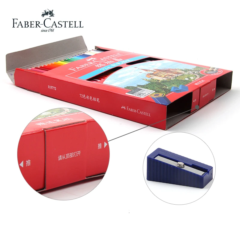 Faber Castell масляная Цветные карандаши 100 Цвета Профессиональный рисовальные