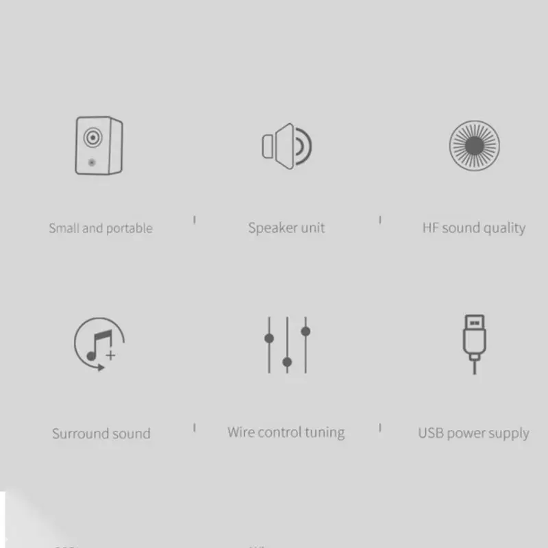 Настольный мини портативный аудио провод динамик USB питание Aux-In для