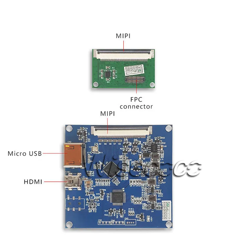 Wisecoco 6 дюймов 2K ЖК дисплей Экран на тонкопленочных транзисторах тонкоплёночных