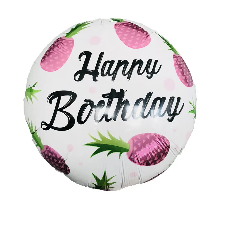 Воздушный шар из фольги в виде ананаса с фруктами для детей и взрослых украшение