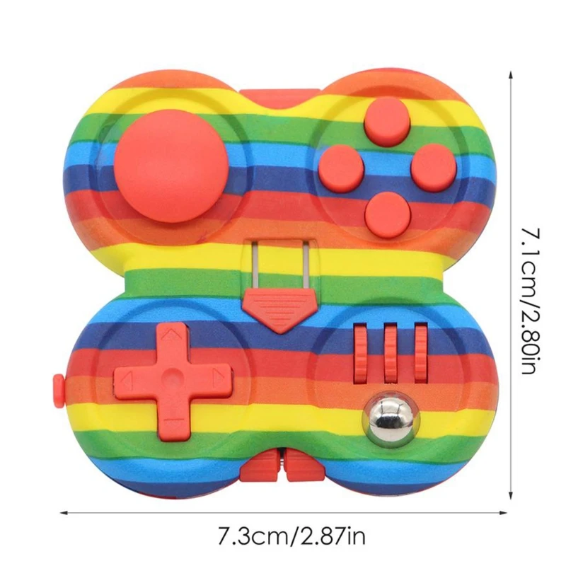 

Portable Sensory Anxiety Toy Busy Board Interactive Cube Gamepad for Autism ADD K3NE