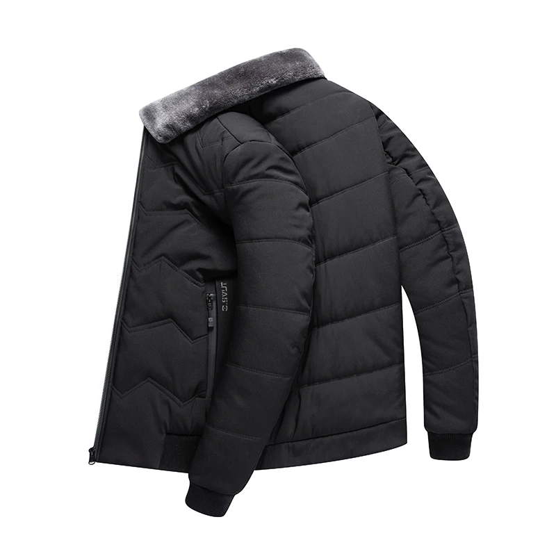 2019 модная Мужская ветрозащитная зимняя куртка для отдыха утолщенный теплый
