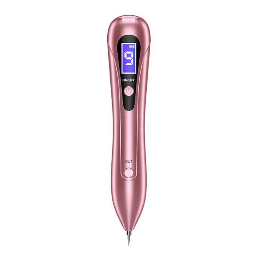 Rose Gold Лазер для ухода за кожей плазменная игла для удаления родинок пятновыводитель темных загрязнений ЖК-точечная ручка для кожи бородающая бирка инструмент для удаления татуировки машина для красоты - Цвет: Rose Gold
