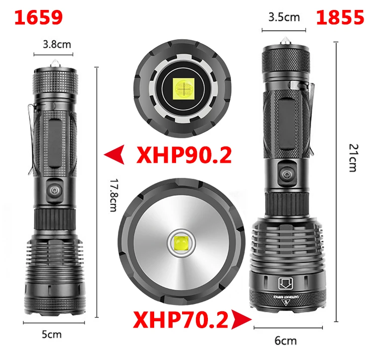 XHP90.2 4-ядерный светодиодный фонарик высокого качества USB аккумуляторный Powerbank 18650