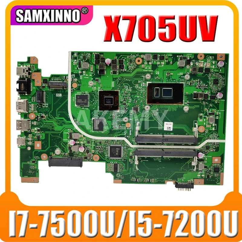 

For ASUS Vivobook 17 X705UVR X705UV X705UD X705UDR Laptop Motherboard MainboardI I7-7500U I5-7200U + 940MX GPU