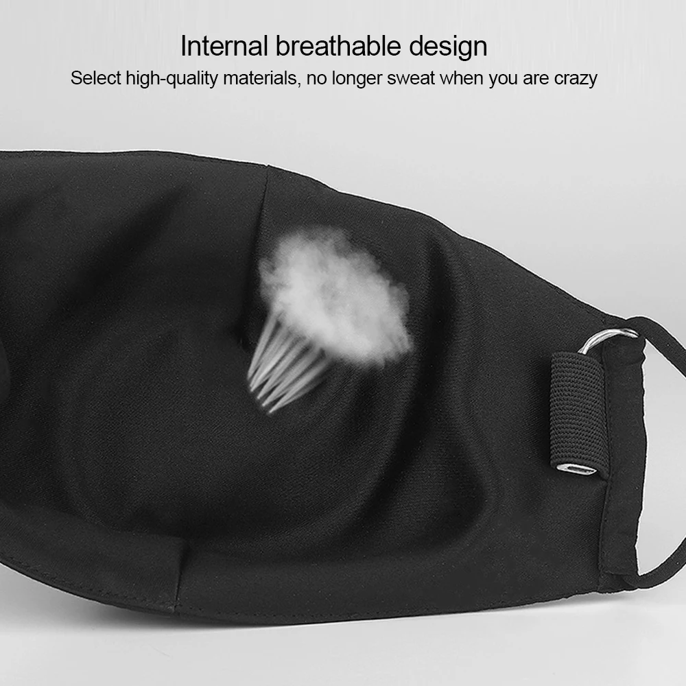 Унисекс с подсветкой и зарядкой от Дисплей противопылевая лицевая маска Модный