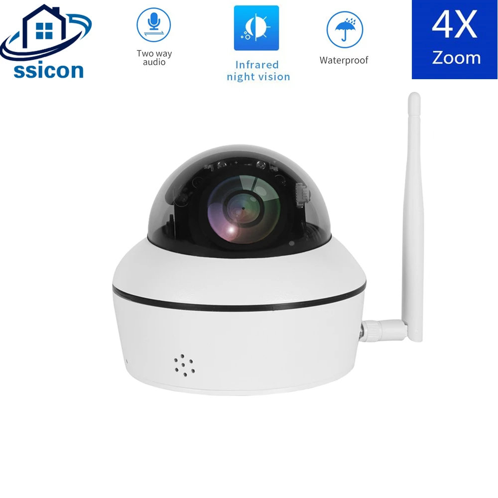 

IP-камера PTZ, 2 МП, 5 Мп, двухстороннее аудио, слот для карт TF, беспроводная, наружная, HD, Wi-Fi