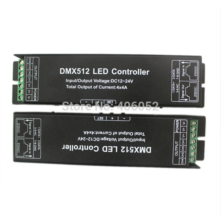 4-канальный светодиодный контроллер RGBW DMX512 декодер и драйвер 12 В DMX | Освещение