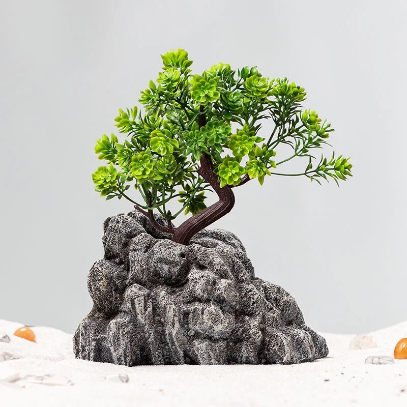 Искусственный красивый орнамент Горный пейзаж горный Декор бонсай украшение
