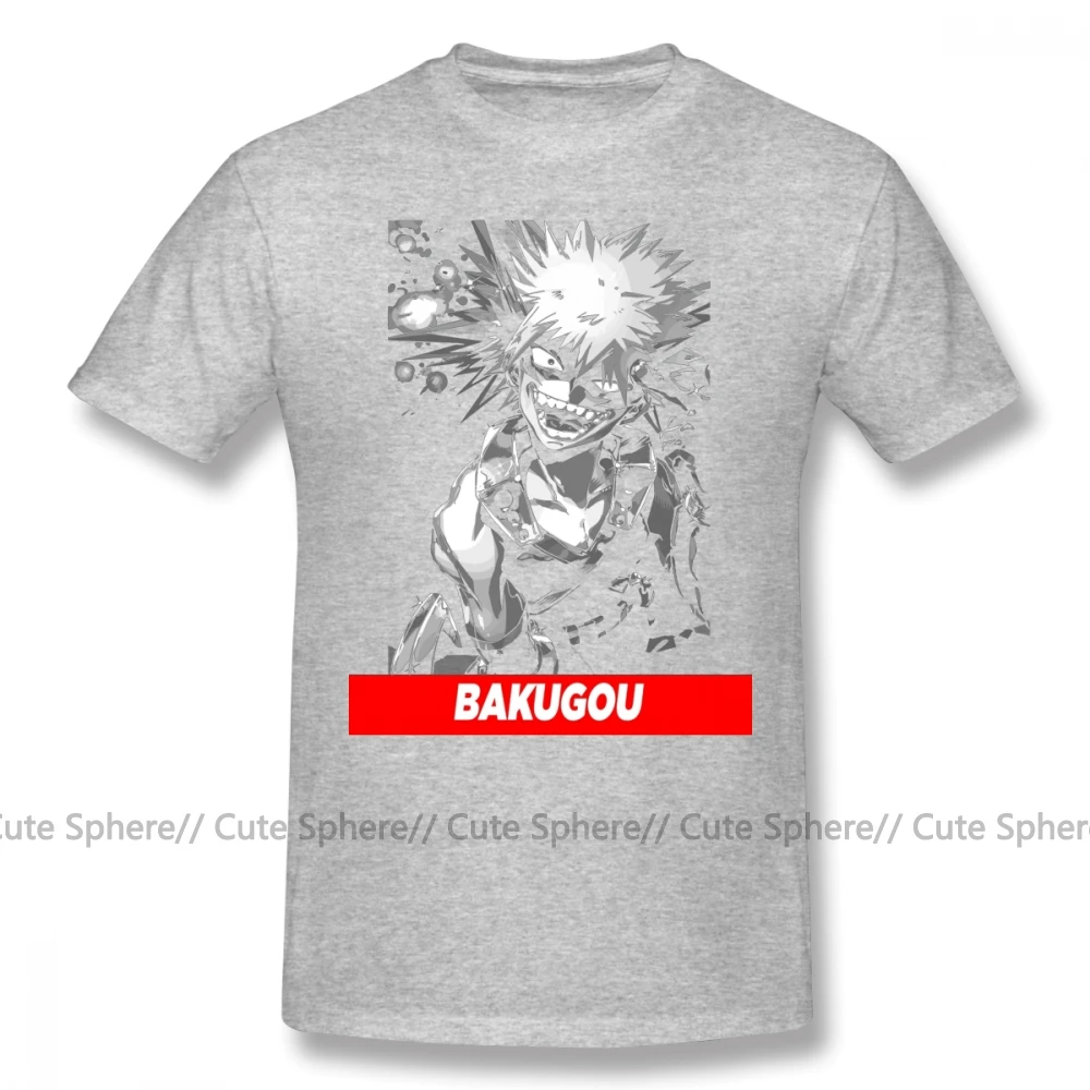 Bakugou футболка Bakugou Boku No Hero Academy футболка уличная плюс размер футболка потрясающая Мужская футболка с короткими рукавами и принтом