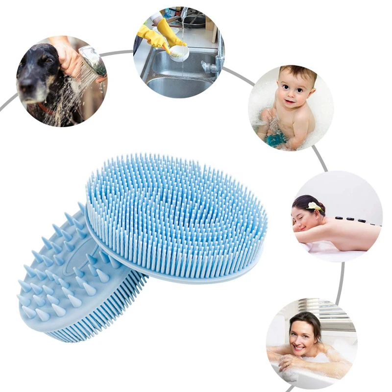 

Silicone Shower Gel Loofah Gel Washing Brush, Dry Exfoliating Exfoliating Brush Improves Blood Circulation