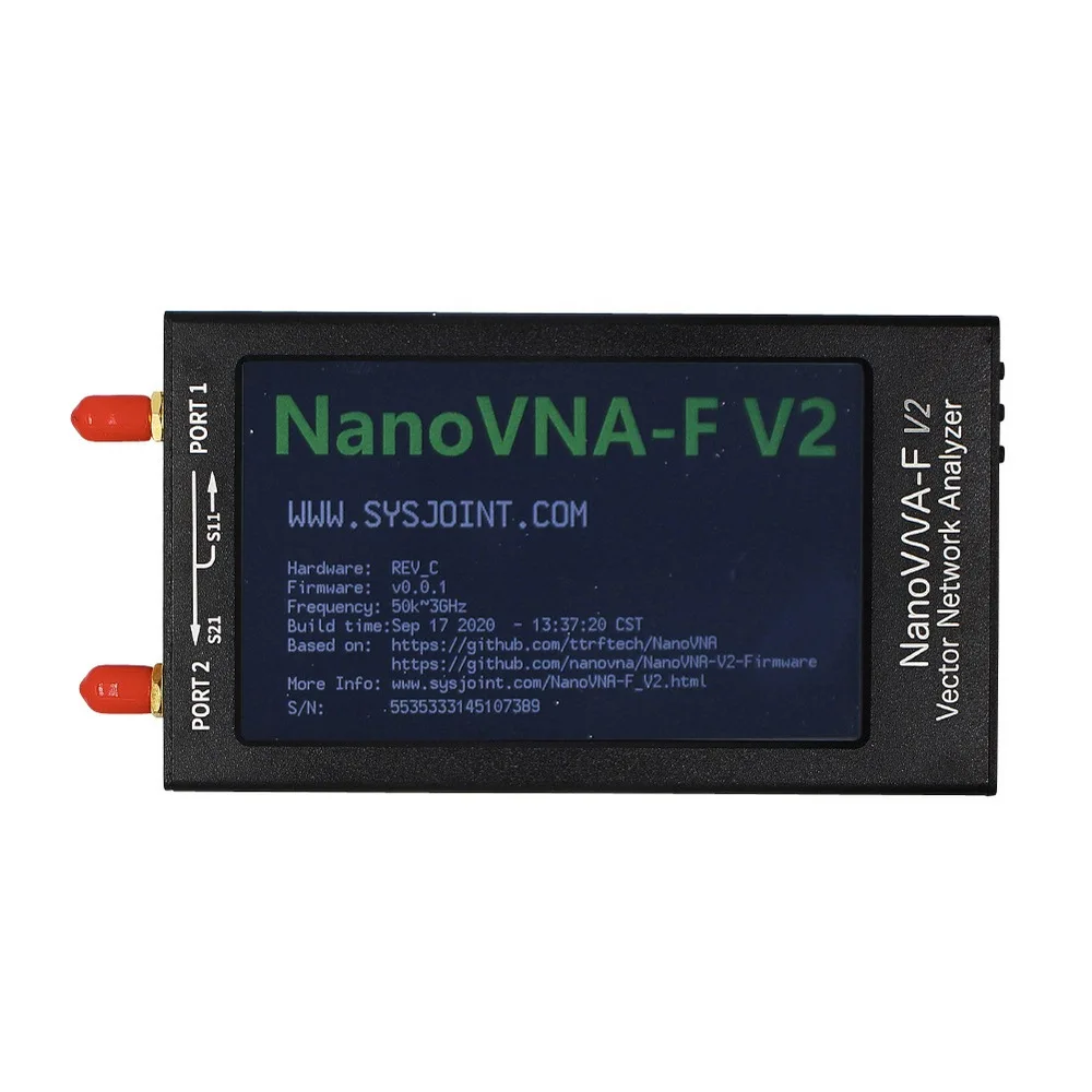 NanoVNA F V2 4 3 дюймов IPS ЖК дисплей вектор сетевой анализатор S A 2 антенны