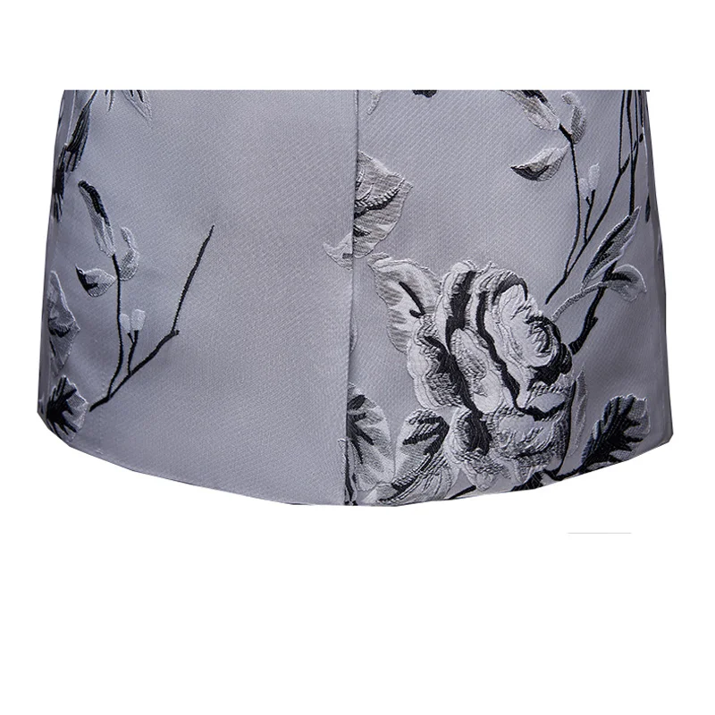 Мужской Блейзер Shenrun Модный облегающий жаккардовый пиджак с цветочным принтом