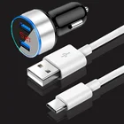 Автомобильное зарядное устройство с двумя USB-портами и светодиодным дисплеем
