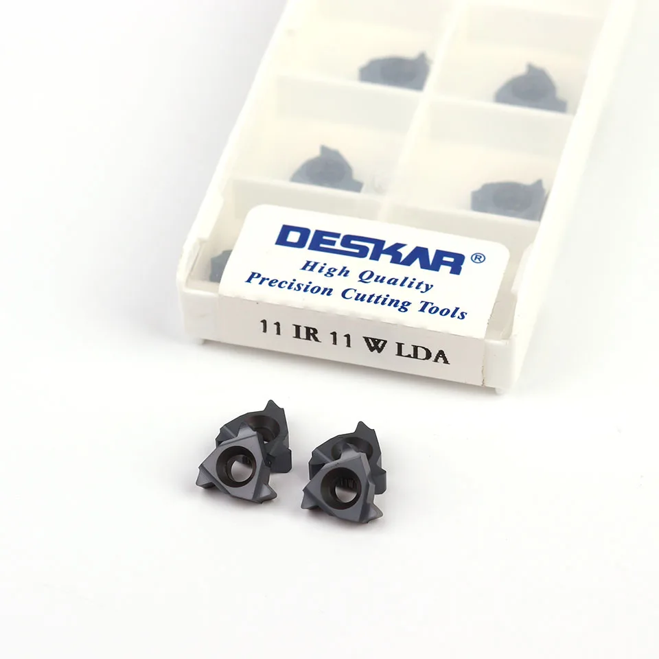 

DESKAR 11IR 8W 10W 11W 12W 14W 16W LDA carbide inserts high quality thread turning inserts CNC lathe tools