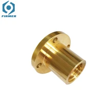 t8 lead screw copper nut trapezoid screw support copper nut flange stepper motor guide screw cnc3d printer parts screw nut brass
