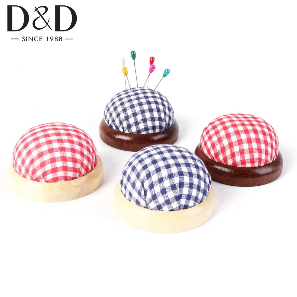 

1pc Wooden Base Needle Cushion Holder for Sewing Craft Stitch Needlework DIY Craft Pin Cushion Sewing Accessory Supplies