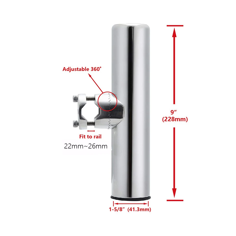 Морская Лодка держатель удочки из нержавеющей стали Регулируемая направляющая