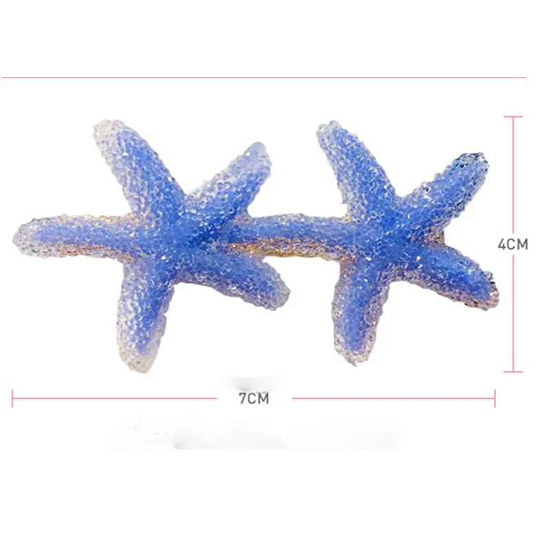 

2pcs/set Candy Color Starfish Hair Clips For Women Fashion Geometric Barrettes Headwear Girls Sweet Hairpins Hair Accessorie