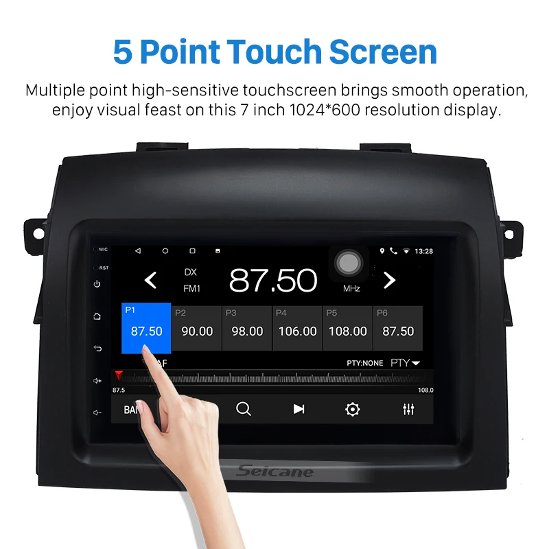 Автомагнитола Seicane 2DIN Android 10 0 7 дюймов мультимедийный плеер с Wi Fi GPS головное