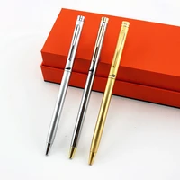 luxury metal ballpoint pen high quality business signature writing black ink ball pen creative gift office supplies 03764