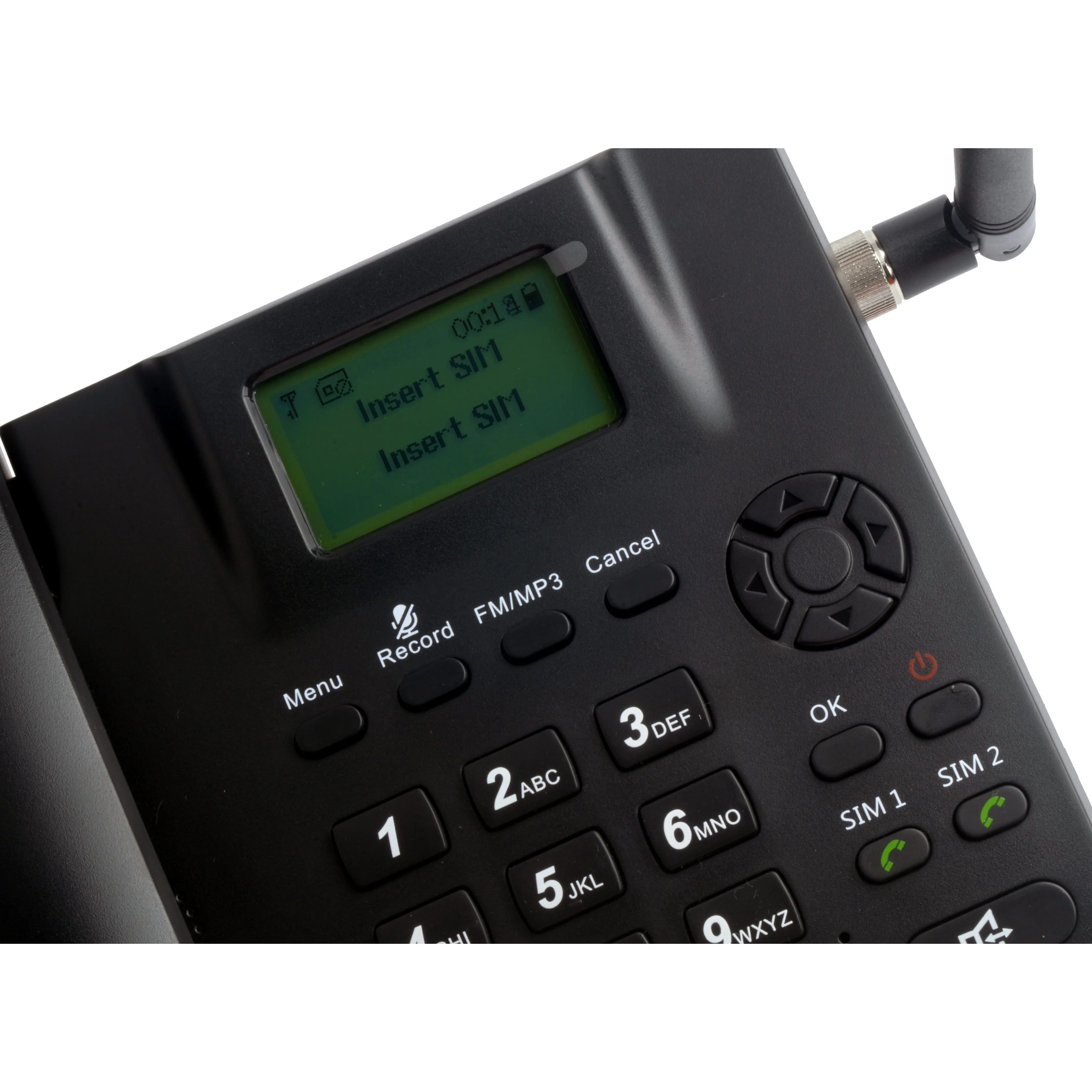 Две sim-карты в режиме ожидания GSM фиксированный беспроводной телефон запись FM радио MP3 TNC антенна на русском английском французский арабский итальянский язык
