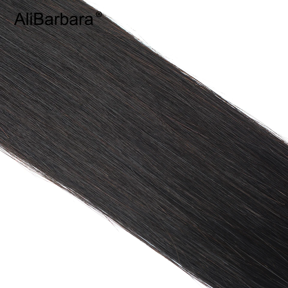Бразильские прямые человеческие волосы AliBarbara Remy 100% для наращивания 5 шт. 6 в