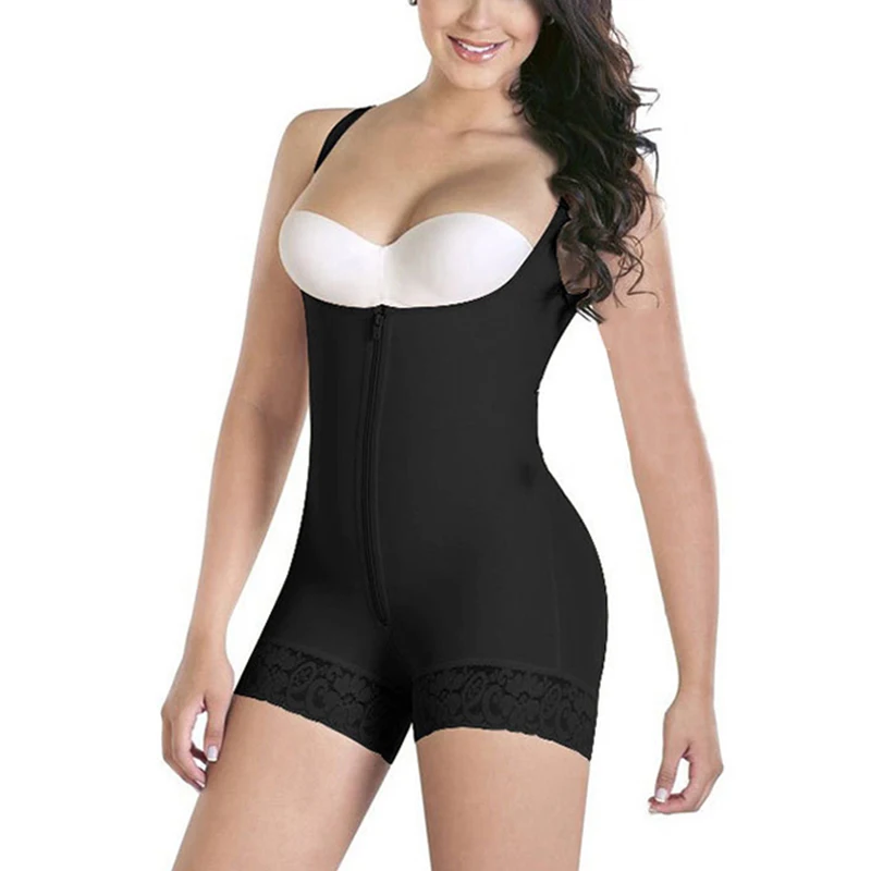 Wechery Для женщин Body Shaper эластичный боди сексуальный глубокий U кружева