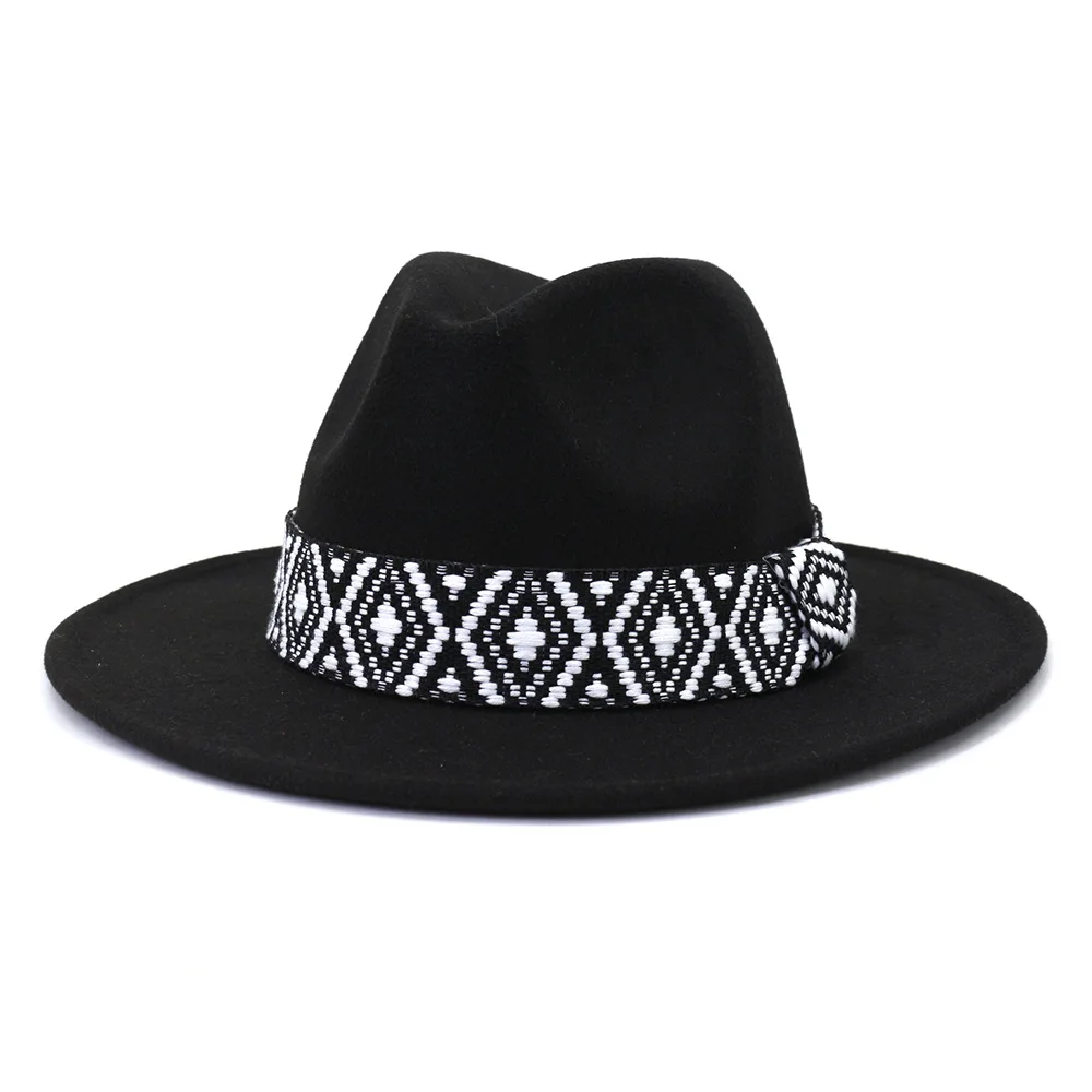 Фетровая шляпа-федора для мужчин и женщин повседневная винтажная Панама с