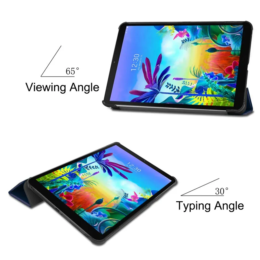 Тонкий складной чехол-книжка из искусственной кожи для LG G PAD 5 10 1 2019 умный чехол