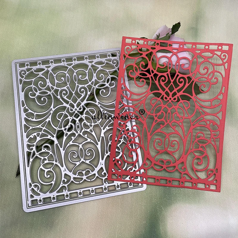 

Lace flower frame Metal Cutting Dies Stencils Die Cut for DIY Scrapbooking Album Paper Card Embossing