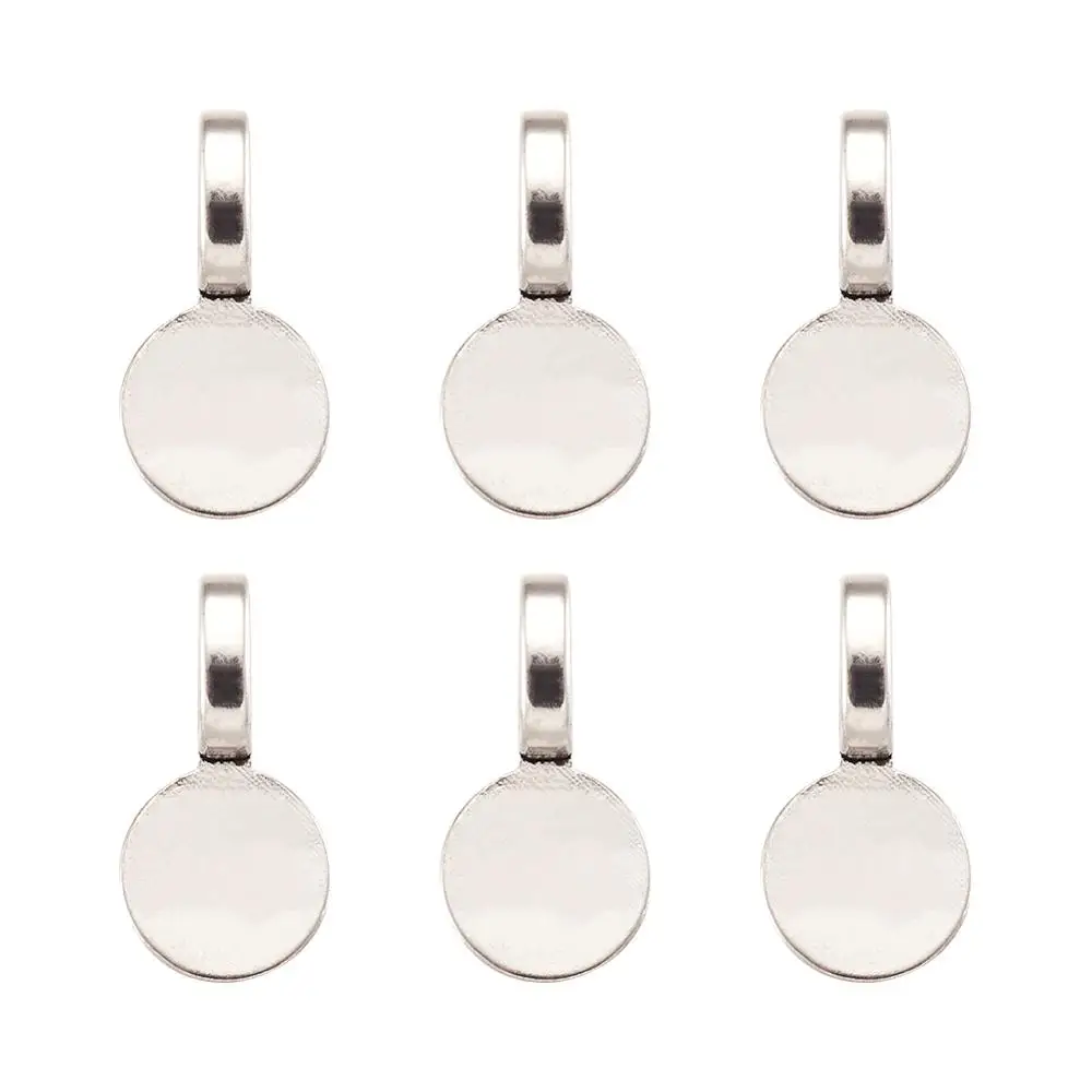 20 шт. тибетский стильный клей на плоской подвеске подвески плоские круглые