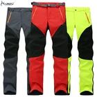 Женские уличные треккинговые брюки-карго, пара осенне-зимних дышащих теплых флисовых спортивных брюк для кемпинга