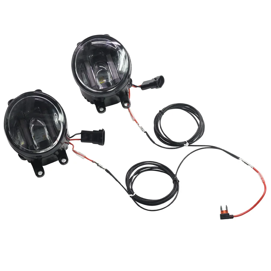 Cawanerl 2 шт. автомобиль светодиодный противотуманный светильник белые дневные