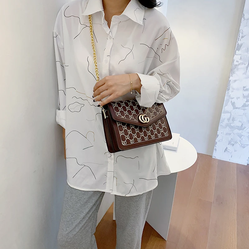 

letter design Crossbody Bags For Women 2021 new Travel Handbag Fashion retro Shoulder Bag Ladies messenger Bag wild purses