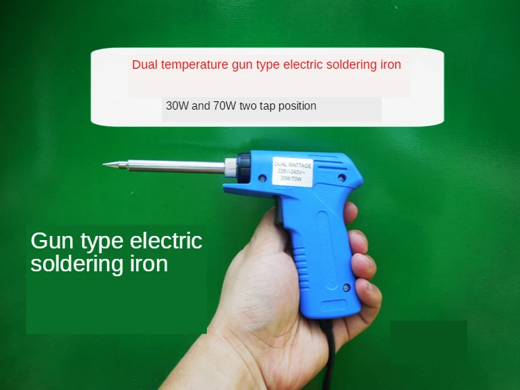 

Double Power Electric Soldering Iron Gun type Electric Soldering Iron Power Adjustable Soldering Iron Gun 30W/70W Adjustable