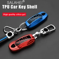 soft tpu car key case key cover shell for porsche panamera macan cayenne carrera boxster cayman 911 970 981 991 918 accessories