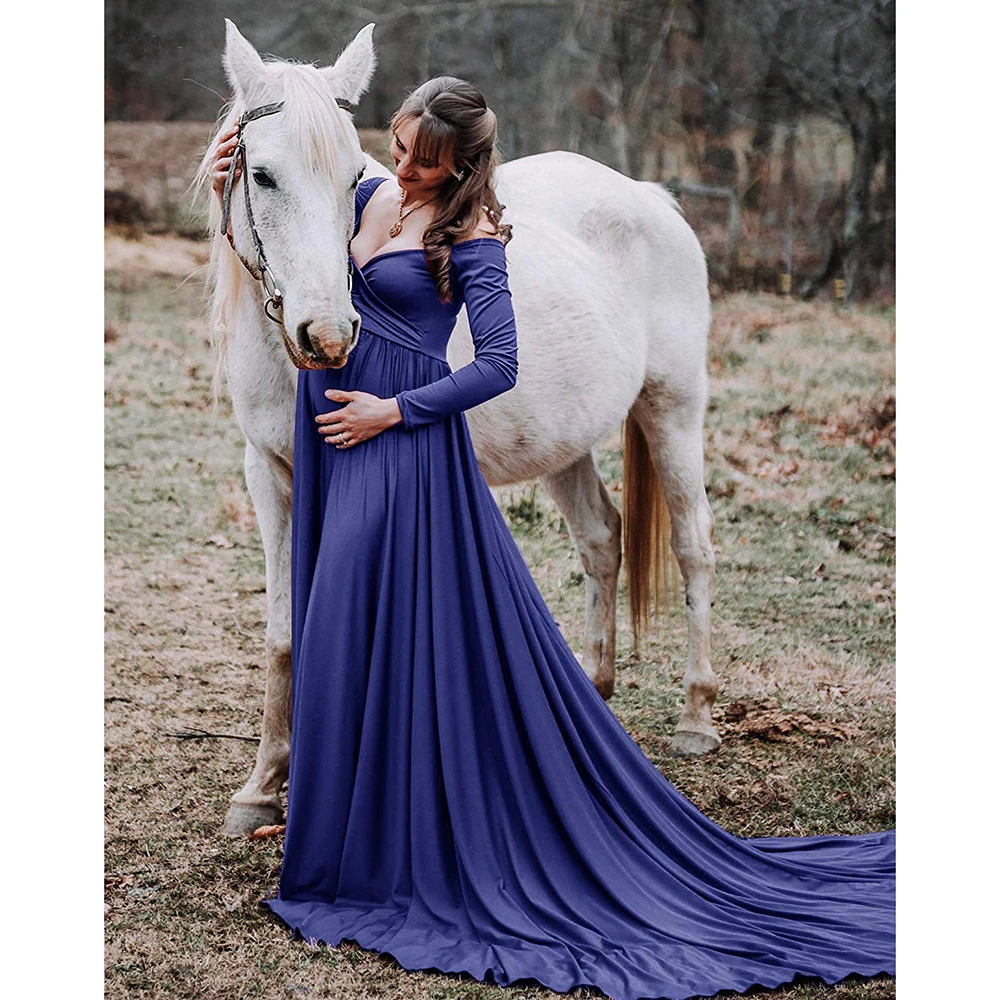 Кружевное платье для беременных с v образным вырезом реквизит фотосъемки длинные