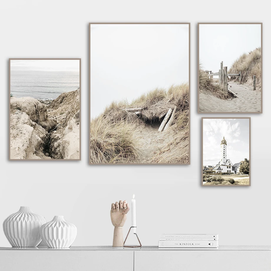 Настенная картина для дома морской пляж скандинавский постер с изображением