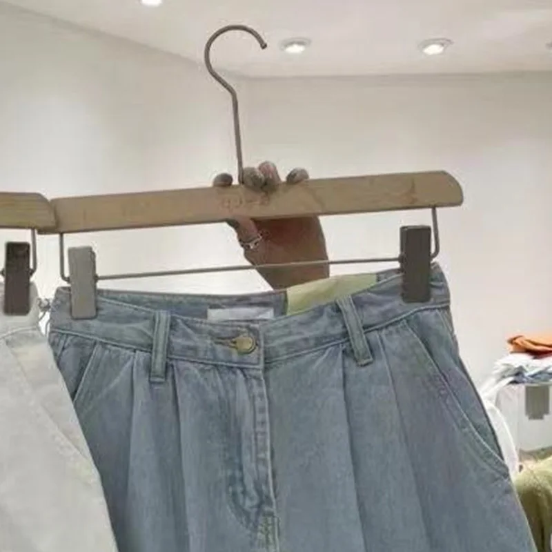 

New Summer 2021 Women High Waist Fold Button Wide Leg Jeans Shorts Casual Trousers Female Loose Fit Blue White Denim Shorts