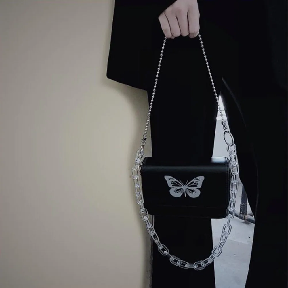 

Женские Элитный бренд INS Лидер продаж черная бабочка в готическом стиле, Стиль сумки через плечо, для женщин, 2020 женские цепочки для вечеринк...