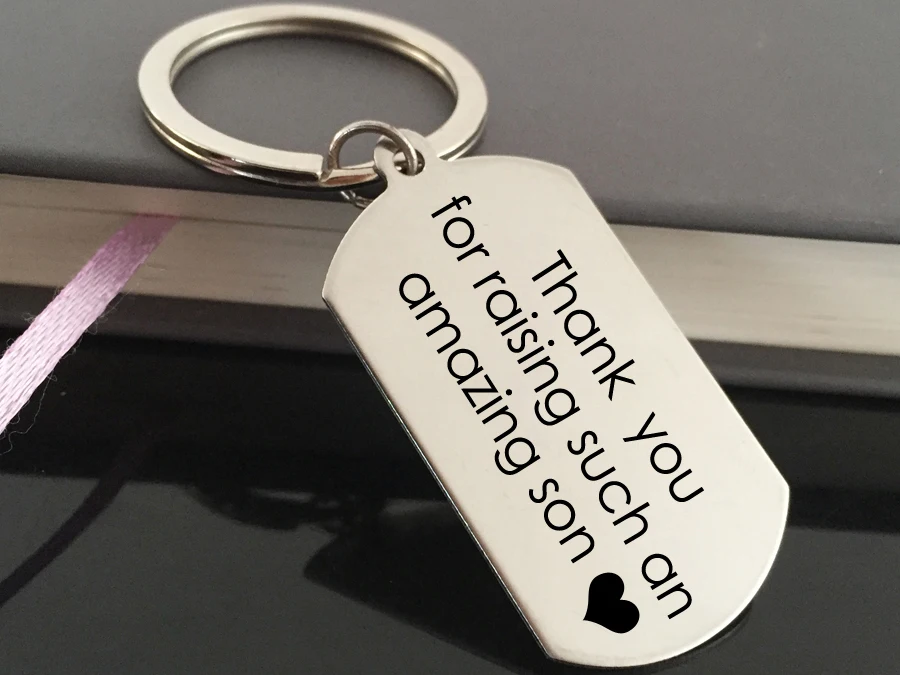 Женское модное кольцо для ключей с записью спасибо за воспитание Такого