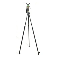 one handle control adjustable height v shaped rotating yoke trigger tripod telescopic shooting stick professional hunting stick