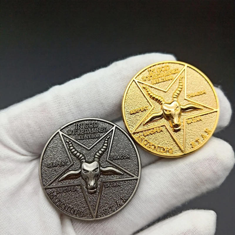 Светящиеся монеты для косплея пентесал аксессуары костюма Люцифера Морнингстар