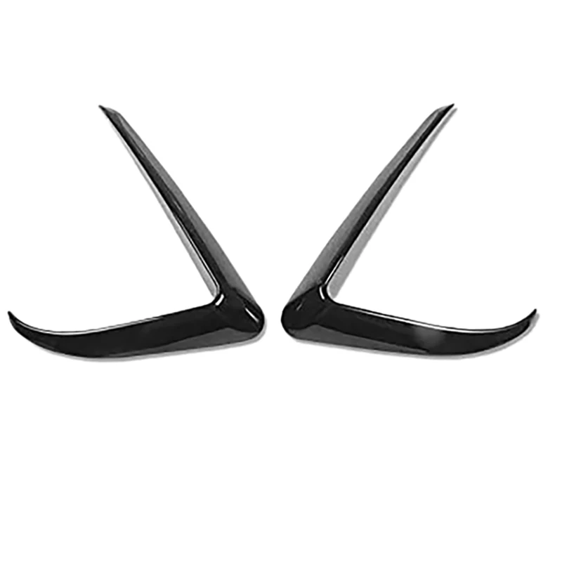 

Яркая черная отделка переднего лезвия для Tesla Model 3 2017-2020, отделитель переднего бампера для губ, противотуманная фасветильник