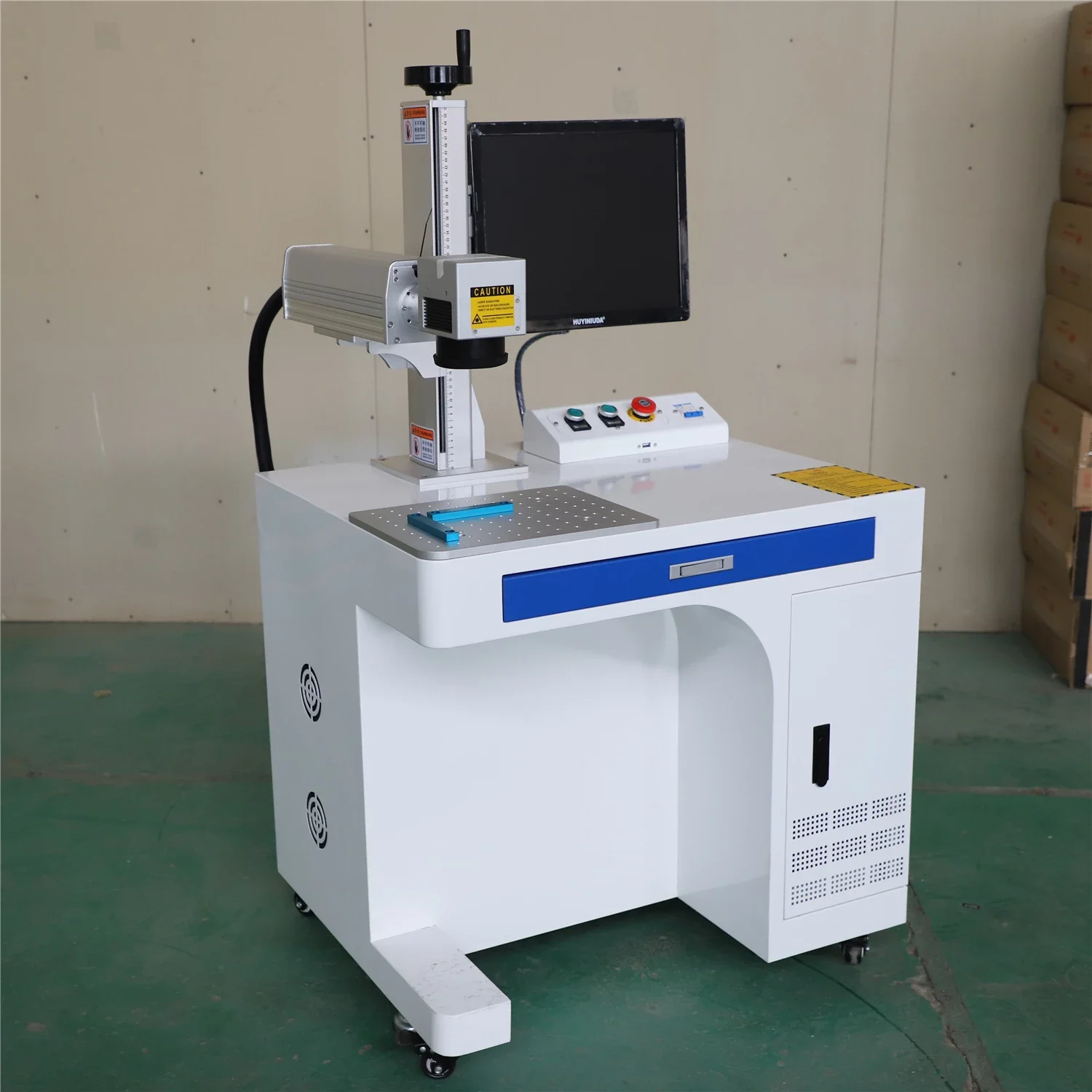 

Best Fiber Raycus 30W Laser Metal Marking Printer Engrave Machine 110*110mm with Rotary Axis for Metal& Plastic Marking